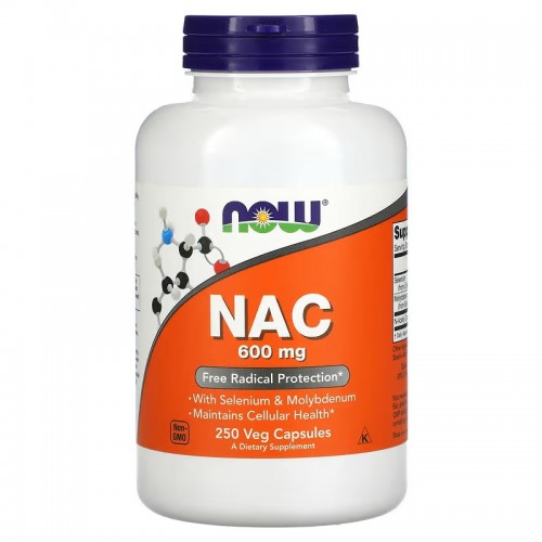 Now Foods NAC 600 mg 250 Veg Capsules