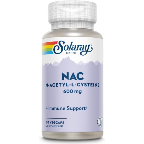 Solaray NAC (N-Acetyl-L-Cysteine) 600mg 60 vcaps