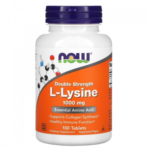 Now Foods L-Lysine 1000 mg 100 tablets