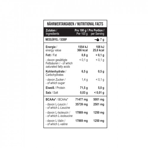 MST Healthy BCAA instant 1001g