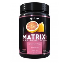 Syntrax Matrix Amino 370g + подарунок Aerobottle Steel Shaker 800ml рожевий лимонад