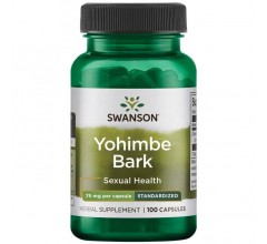 Swanson Yohimbe Bark - Standardized 75 mg 100 Caps