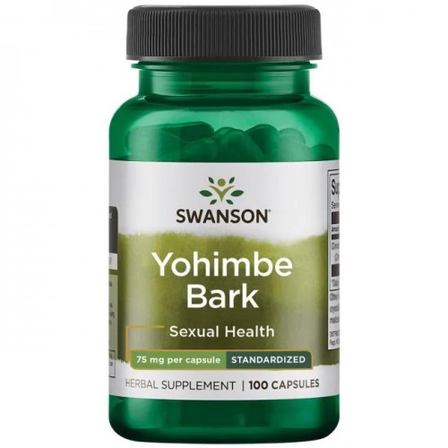 Swanson Yohimbe Bark - Standardized 75 mg 100 Caps