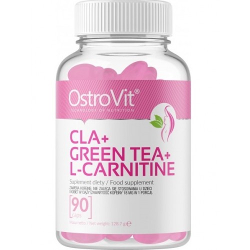 OstroVit L-Carnitine + CLA + Green Tea 90caps