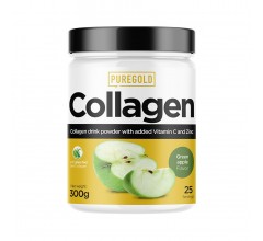 Pure Gold Protein Collagen 300g зеленое яблоко