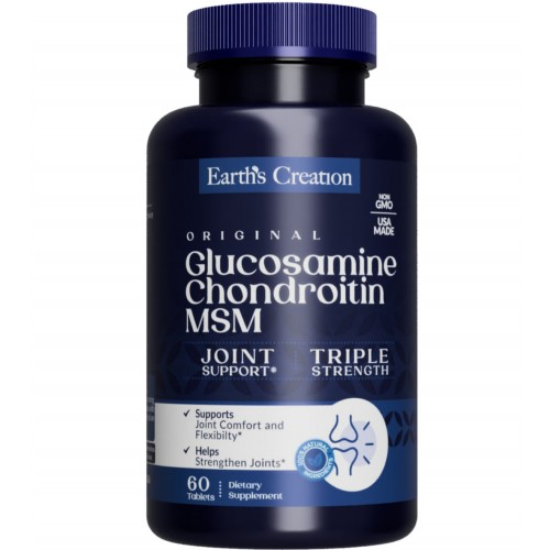 Earths Creation Glucosamine, Chondrotin, MSM (1500/1200/500 mg) 60 таб