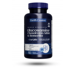 Earths Creation Glucosamine, Chondroitin, MSM plus Boswellia 60 таб