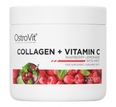 OstroVit Collagen + Vitamin C 200 gram малиновый лимонад