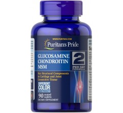 Puritans Pride Triple Strength Glucosamine Chondroitin & MSM 90 caplets