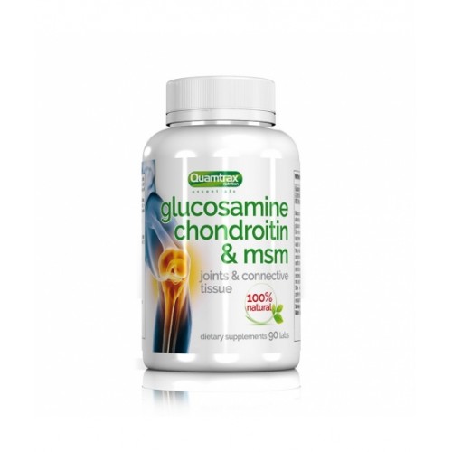 Quamtrax Nutrition Glucosamine Condroitin MSM 90 таб