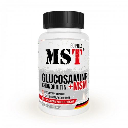 MST Glucosamine Chondroitin MSM + Hyaluronic Acid + L-Proline 90 pills
