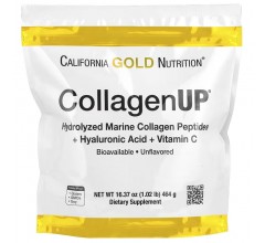 California Gold Nutrition CollagenUP Marine Collagen + Hyaluronic Acid + Vitamin C 464g