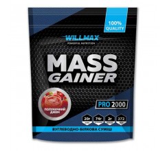 Willmax MASS GAINER 2кг клубничный джем