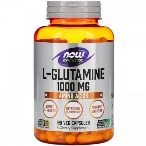 Now Foods L-Glutamine 1000mg 120 veg caps