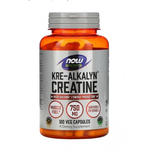 Now Foods Sports Kre-Alkalyn Creatine 750 мг 120 veg caps
