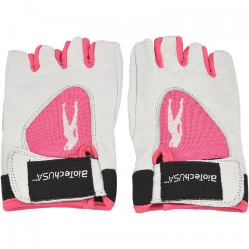 Biotech Lady 1 gloves,leather,white-pink(P)