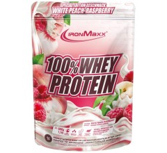 IronMaxx 100 % Whey Protein 500g белый персик-малина