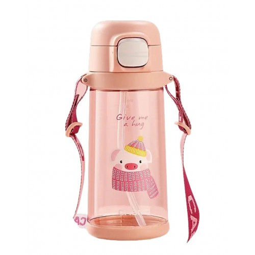 Бутылка для воды Casno KXN-1219 690 мл розовая (свинка)