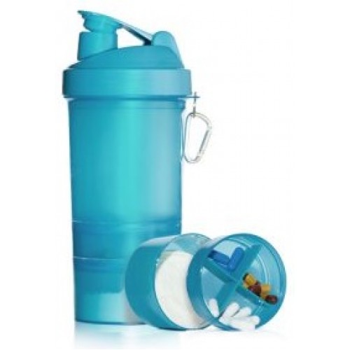 Muscle Shake Shaker 400ml +180ml +120ml Neon Blue