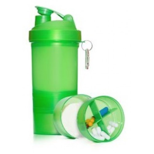 Muscle Shake Shaker 400ml +180ml +120ml Neon Green