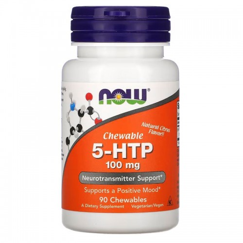 Now Foods 5-HTP 100mg Chewable Lozenges 90 tab