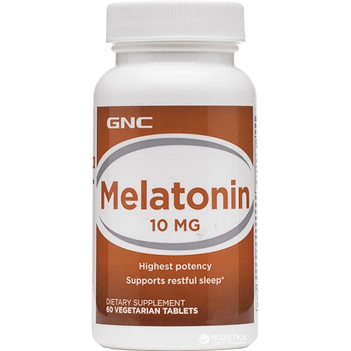 GNC Melatonin 10mg 60 veg tablets