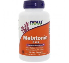 Now Foods Melatonin 5 mg 180 Veg Capsules