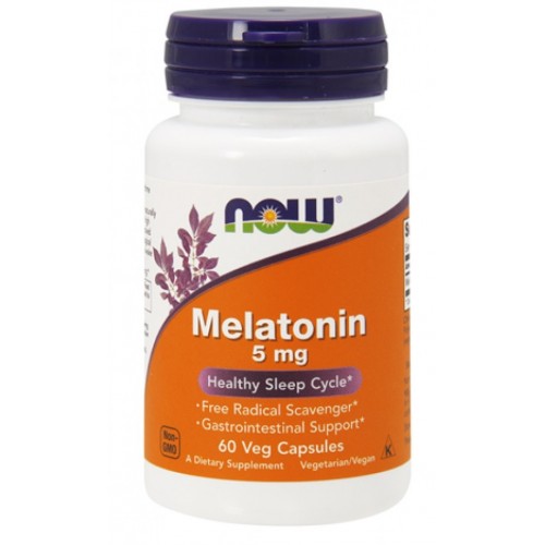 Now Foods Melatonin 5 mg 60 Veg Capsules