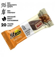 FitWin Батончик Protein Bar 33% 60 грамм карамель арахис