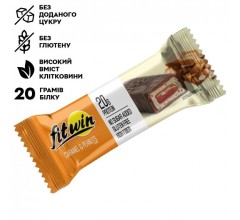 FitWin Батончик Protein Bar 33% 60 грамм карамель арахіс