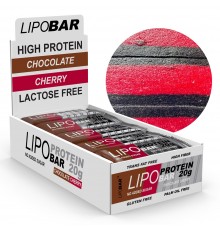 Lipobar Protein Bar (20г протеїну) 50г шоколад-вишня