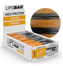 Lipobar Protein Bar (20г белка) 50г соленая карамель