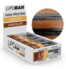 Lipobar Protein Bar (20г белка) 50г фундук-шоколад