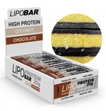 Lipobar Protein Bar (20г протеїну) 50г кокос-шоколад