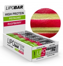 Lipobar Protein Bar (20г белка) 50г фисташка-малина
