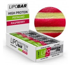 Lipobar Protein Bar (20г белка) 50г фисташка-малина
