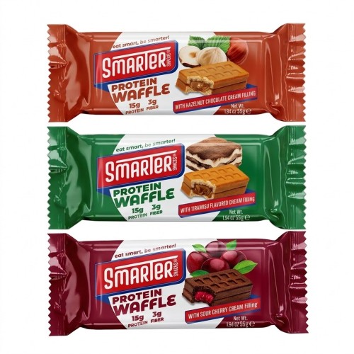 Smarter Snacks білкові вафлі з кремовою начинкою 55 г