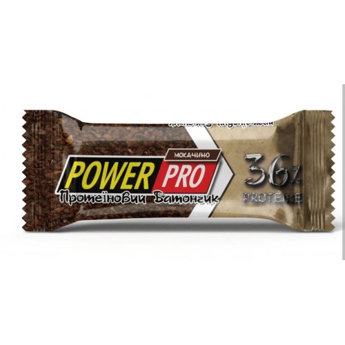 Power Pro протеиновый батончик 36% белка Мокачино 60g