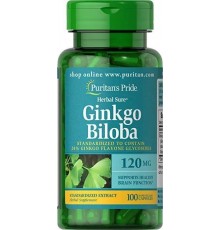 Puritans Pride Ginkgo Biloba Standardized Extract 120 mg 100 capsules