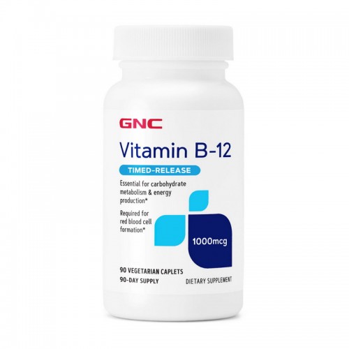 GNC Vitamin B-12 1000 mcg Timed-Release 90 veg caplets