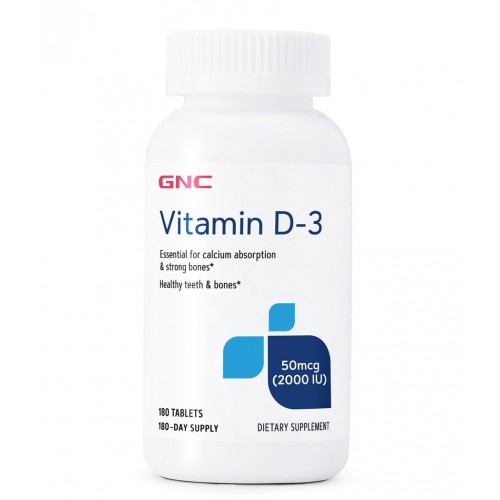 GNC Vitamin D3 2000 180 sofgels