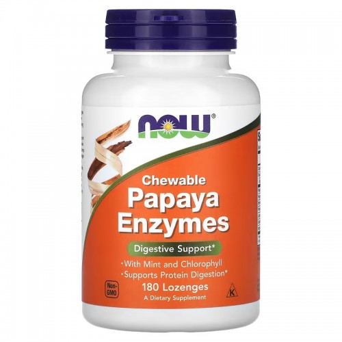 Now Foods Papaya Enzyme 180 леденцов