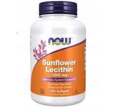 Now Foods Sunflower Lecithin 1200 mg 100 softgels