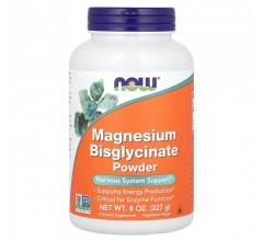 Now Foods Magnesium Bisglycinate Powder 227 g