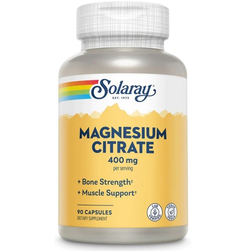 Solaray Magnesium Citrate 400mg 90 vcaps