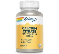 Solaray Calcium with D3 Citrate 1000mg 90 caps