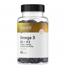 OstroVit Omega 3 D3+K2 90 caps