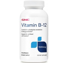 GNC Vitamin B-12 1500 mcg + Calcium 90 caps