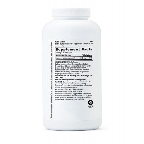 GNC Vitamin C 1000 mg 500 caplets