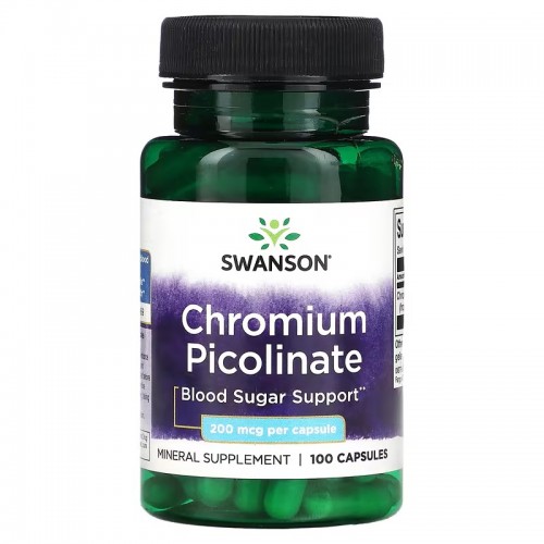 Swanson Chromium Picolinate 200mg 100caps